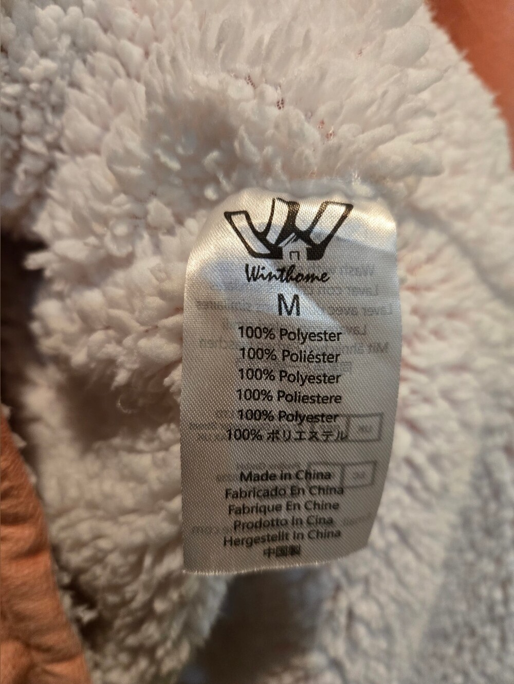 Plush Hooded Lounge Poncho in Soft Pink - Picture 11 of 16